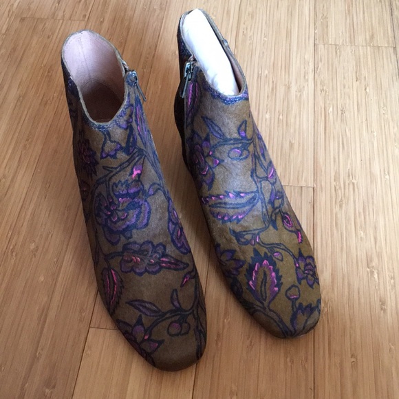 Madewell the margot boot in floral calf hair - Picture 6 of 8
